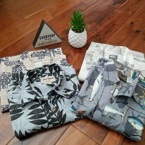 (Lot Of 4) Mens Hawaian Cooke Street/High Seas Trading Co/Quiksilver Shirts  Med